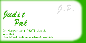 judit pal business card